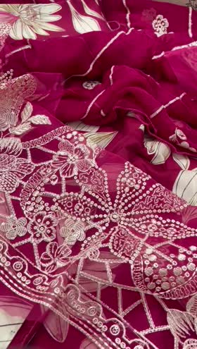 Rs 7990 Mahnur viscose Emb 3pc Emb chiffon duppata 3pc (G-11)