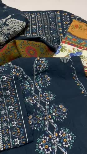 Rs 13900 Hussain Rehar Khaddar Emb 3pc new launch (CHASME BAHAR]