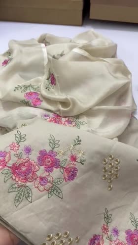 Rs 5900  lawn Emb 3pc silk  emb duppata