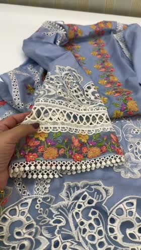 Rs 8950 Aneelas stitched Emb shirt trouser [Pre Booking][Dispatch month June ] ~ [CH 21] [L 42] MEDIUM