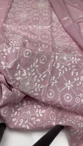 Rs 5750 Cross Stitch Lawn Emb 3pc [Lilac Rose] [50% off]