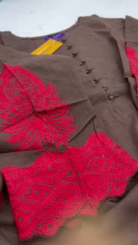 Rs 3000 Sana Safinaz winter Emb stitched shirt ( CH 19. L ~ [Chest 22] [Length 37] XLARGE