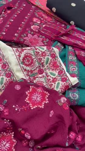 Rs 19900 Hussain Rehar karandi Emb 3pc new launch ( Pankhuri]