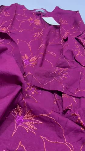 Rs 4200 Sapphire stitched Emb 2 pc  ~ LARGE