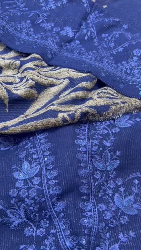 Rs 6950 Dastan peech leather Emb 3pc warm jacquard shawl [ DS 03 ]