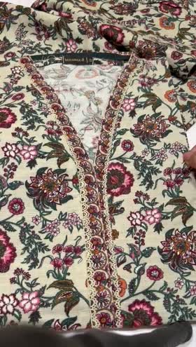 Rs 3000 Bin saeed khadar stitched 2pc  ~ LARGE