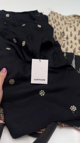 Rs 5250 Sapphire Stitched Shirt Duppata ~ LARGE