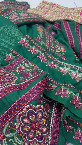 Rs 18900 Hussain Rehar karandi Emb 3pc new launch ( SHAYRA)