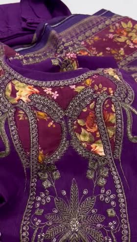 Rs 5850 Sahiba Khaddar stitched Emb 3pc ~ [Chest 18] [Length 46] SMALL