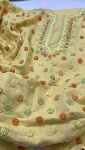 Rs 7250 Lawn hand made Emb 2 pc