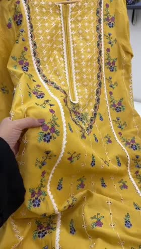 Rs 10500 Aneelas lawn Emb stitched 3 piece silk Duppata [Dispatch Date 15th April] ~ [Chest 22] [Length 47] LARGE