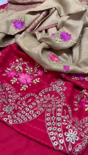 Rs 4000 Dhanak emb 3pc Acrylic shawl [DE6]