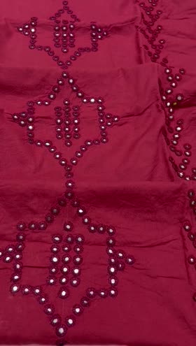 Rs 5250 Lawn hand made Emb mirror work shirt