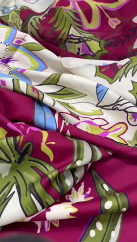 Rs 3850 Coral Linen printed 3 pc chiffon duppata