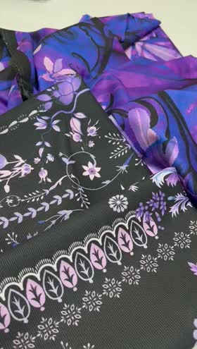 Rs 3650 Paltar Fancy Marina printed 3pc ( D 525)