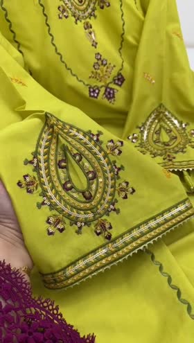 Rs 7500 Aneelas Eid launch lawn stitched Emb shirt trouser [Dispatch date 20th March ] ~ [Chest 24] [Length 45] XXLARGE