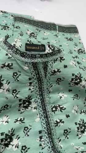 Rs 3000 Bin saeed Khaddar stitched 2pc   ~ MEDIUM