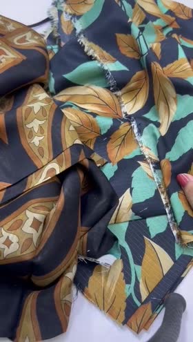 Rs 3300 Mahmal Staple bana dora same printed 3pc slub duppata ( D 5)