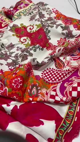 Rs 3650 Rainbow linen pritned 3pc self jacquard shawl[D 5]