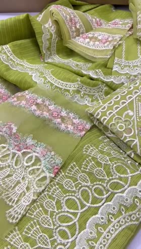 Rs 11500 Bin Ilyas luxury lawn Emb 3 pc Emb duppata new launch ( 105A)