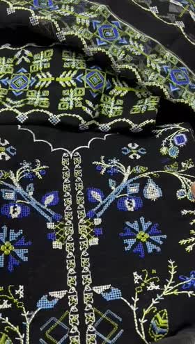 Rs 7200 Mahnur Khaddar Emb 3pc warm shawl ( NK 04)