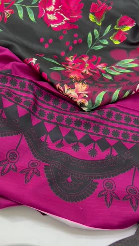 Rs 4650 Nureh Signature prints linen Doria  printed 3pc new launch ( SP177)
