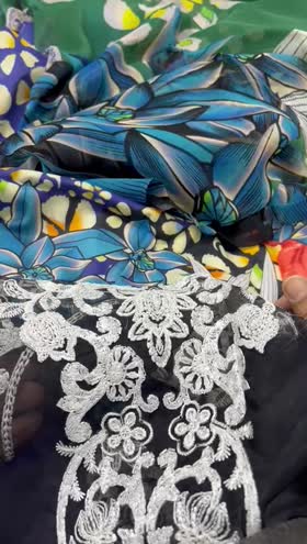 Rs 4800 hemline by Mushq lawn Emb 3 piece. Outlet stock