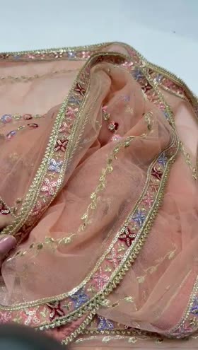 Rs 2650 Aneela’s net Emb duppata