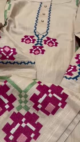 Rs 4450 Sahiba stitched Khaddar Emb 2pc  ~ [Chest 20] [Length 43] MEDIUM