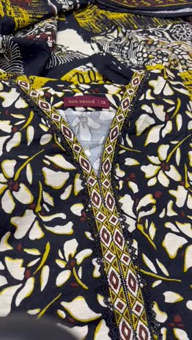 Rs 3800 Bin saeed Khaddar stitched 3pc  ~ LARGE
