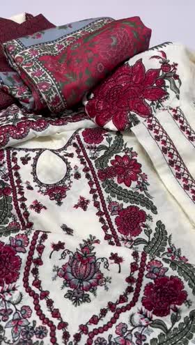 Rs 14900 Hussain Rehar Khaddar Emb 3pc new launch ( GULBAN