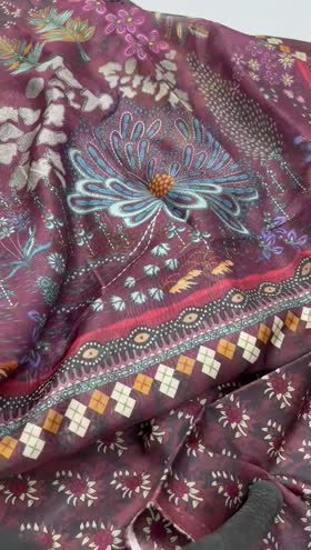 Rs 2300 lawn printed shirt silk duppata