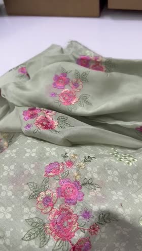 Rs 5900 Lawn Emb 3pc silk Emb duppata