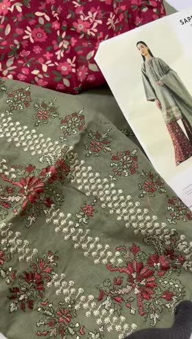 Rs 4500 Sapphire Emb 3 pc