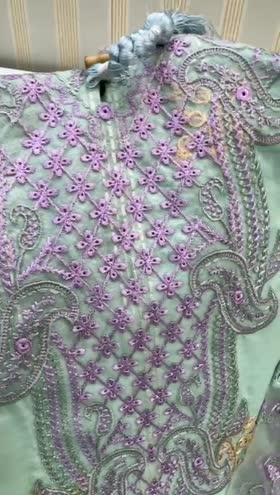 Rs 7500 Aneelas stitched lawn Emb shirt trouser [Dispatch month June][pre booking ] ~ [CH 22] [L 38] LARGE