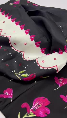 Rs 3450 baroque linen printed 3pc shawl