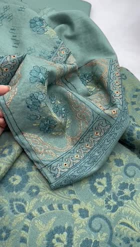 Rs 5800 Dastoor  karandi Emb 3pc Karandi jacquard shawl