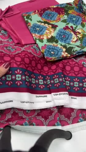 Rs 3950 Sapphire Print Khadar 3pc