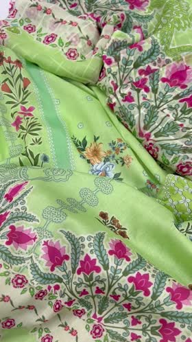 Rs 4650 Tarz lawn  3pc chiffon printed duppata ( D5]