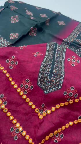 Rs 6500 Lawn hand made Emb 3 pc