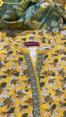 Rs 3800 Bin saeed stitched khaddar 3pc ~ SMALL