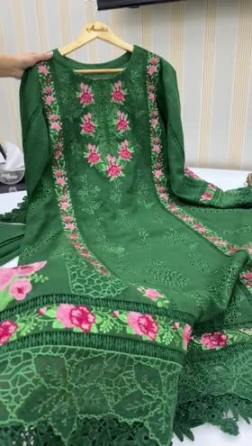 Rs 12000 Aneelas winter khadar luxury stitched 3 p [Dispatch date 27th January ] ~ [Chest 21] [Length 40] MEDIUM