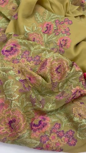 Rs 4800 chiffon Emb shirt duppata