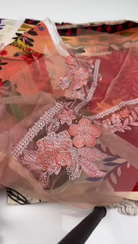 Rs 4500 Hemline La Dolce by Mushq Lawn Emb 3pc Outlet Stock [Mulberry Tree]]