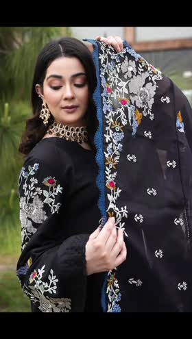 Rs 6500 Aneelas stylish stitched Emb 2 p Dispatch After Eid ~ [CH 22] [L 32] LARGE