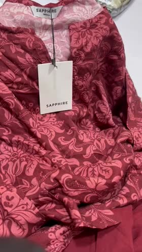 Rs 3850 Sapphire stitched linen 2pc  ~ MEDIUM