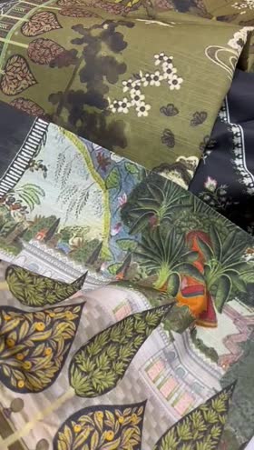 Rs 3350 Mausummery Khaddar printed 3pc ( ONYX]