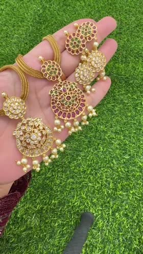 Rs 3500 South Indian choker set Golden