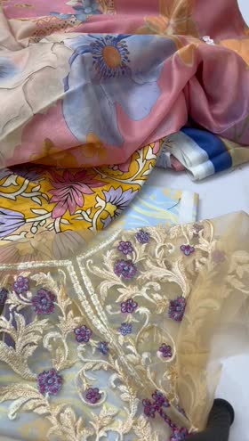 Rs 4800 hemline by Mushq lawn Emb 3 piece. Outlet stock