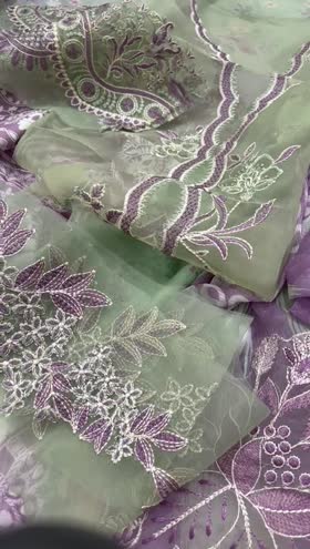 Rs 7250 Nureh Gardenia lawn Emb 3pc Emb duppata new launch ( NSG 194)